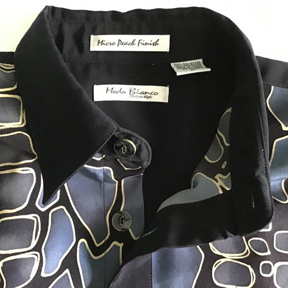 Moda Bianco Men's Microsuede Dress Shirt - Picture 2 of 2